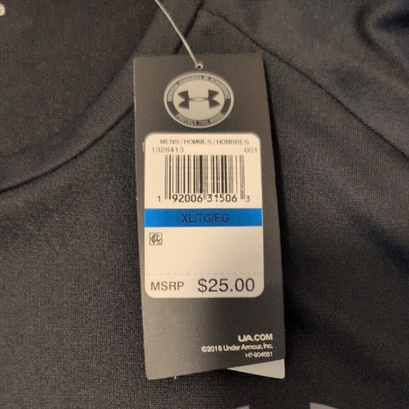 Under Armour Men's Black Short Sleeve Loose Tech Tee Heat Gear Size XL - Picture 3 of 7